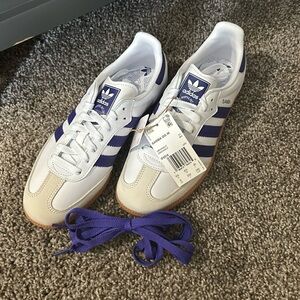 Ladies Adidas Samba purple